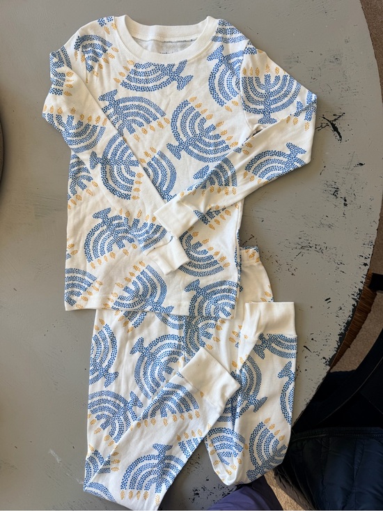 Carter's Other - Carter's White Long Sleeve Pajama Set with Blue & Yellow Print. Hannaka Theme
